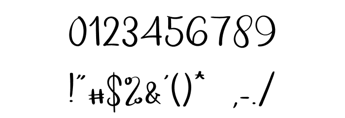 The House Font OTHER CHARS