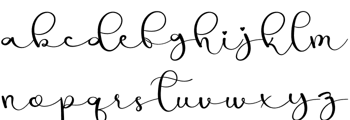The House Font LOWERCASE