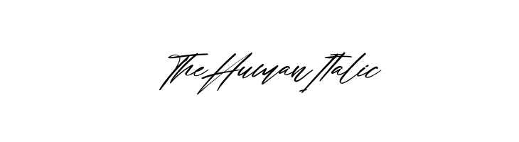 The Human Italic  Frei Schriftart Herunterladen