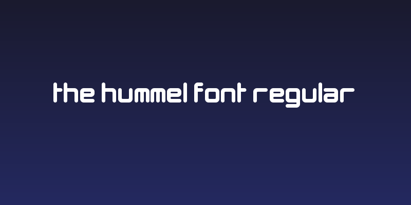 The Hummel Font Regular Social Header