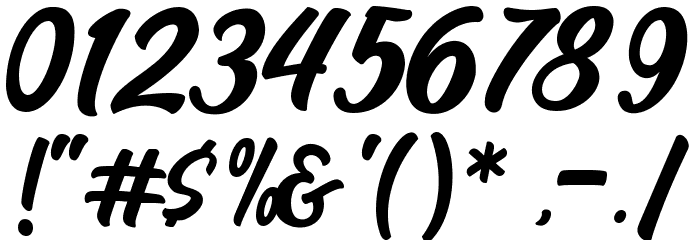 The Hungry FOR PERSONAL USE Font OTHER CHARS