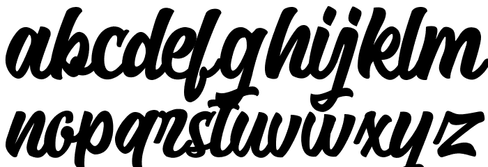The Hungry FOR PERSONAL USE Font LOWERCASE