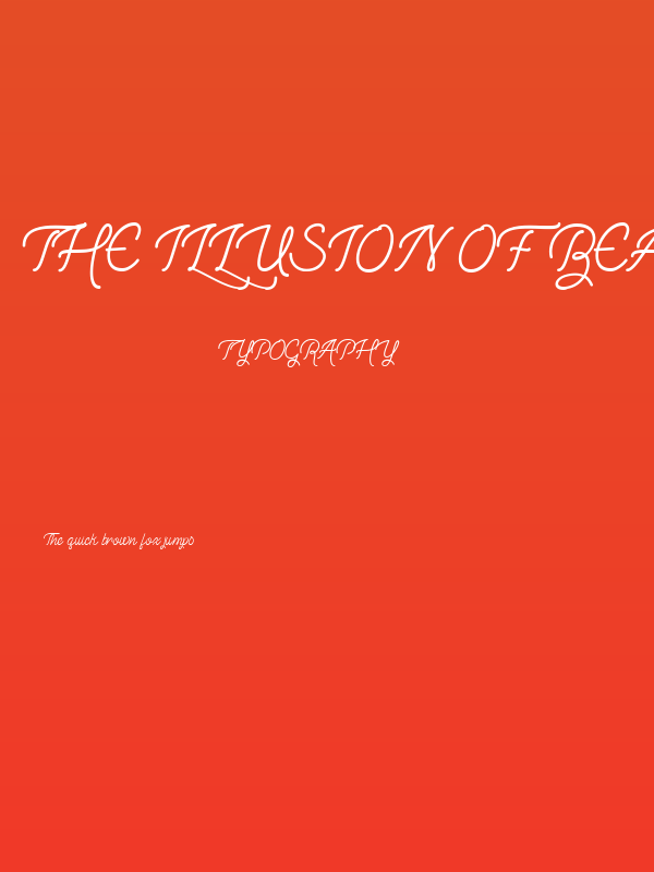 The Illusion of Beauty Poster