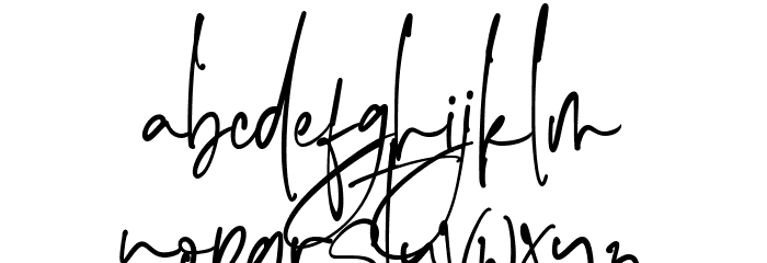 The Imaginations Font LOWERCASE