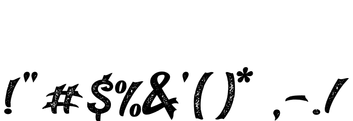 The Immortal 1 Font OTHER CHARS