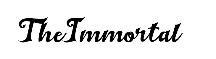 The Immortal 2  Frei Schriftart Herunterladen