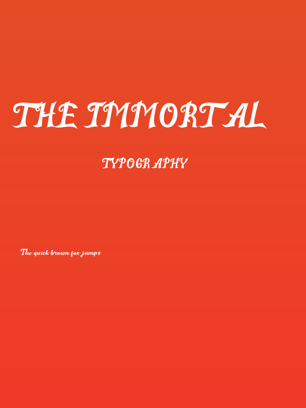 The Immortal 2 Poster