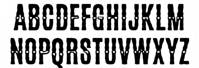 The Imperial Schriftart Kleinbuchstaben