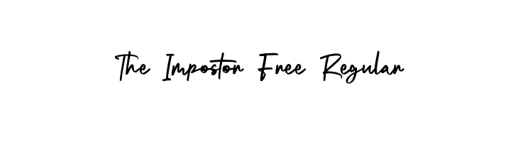 The Impostor Free Regular Free Fonts Download