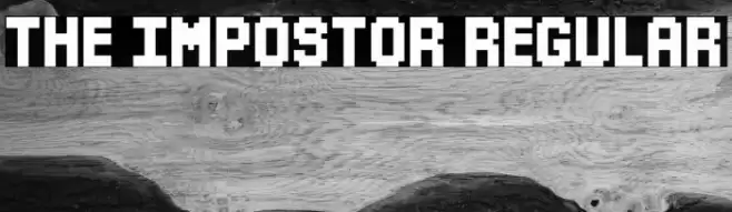 The Impostor Regular Font examples