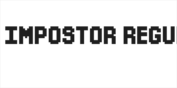 The Impostor Regular Logo