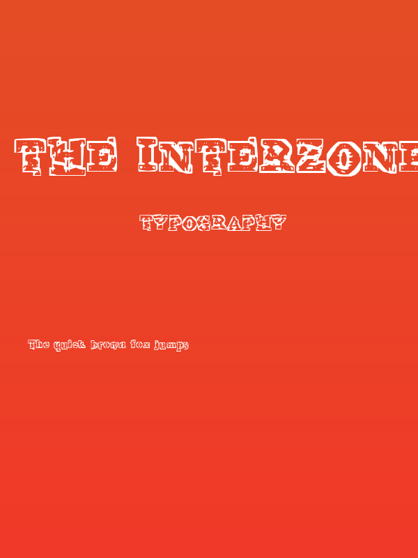 The Interzone Poster