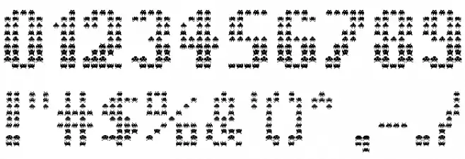 The Invaders Regular Font OTHER CHARS