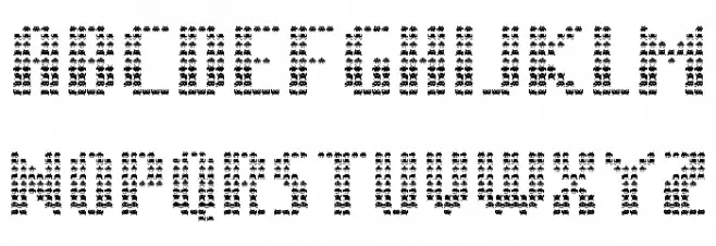 The Invaders Regular Schriftart Groß