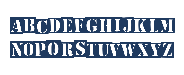 The Invert Stencil Lowercase