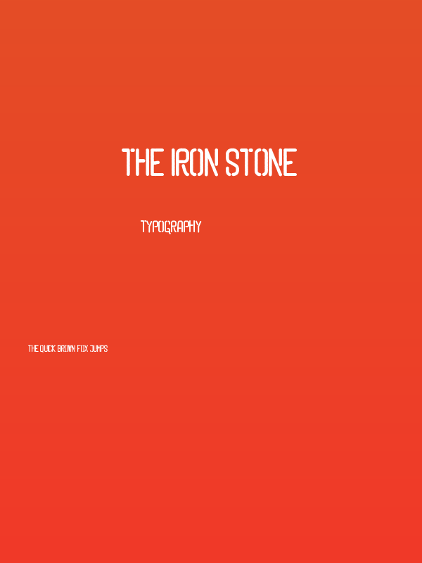 The Iron Stone Poster