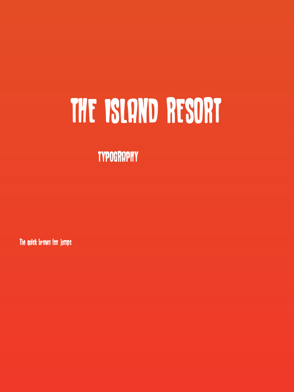 The Island Resort Poster