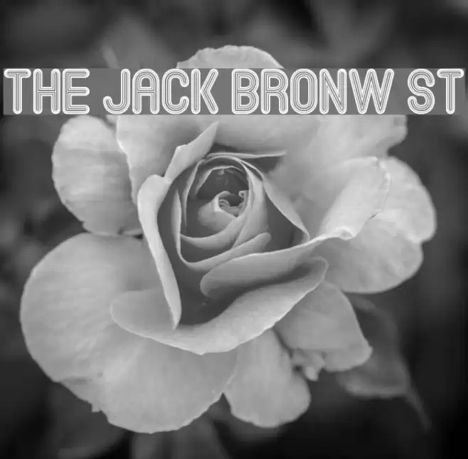 The Jack Bronw St Font examples