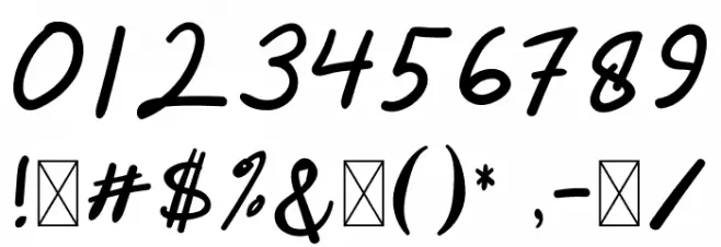 The Jeliman Font OTHER CHARS