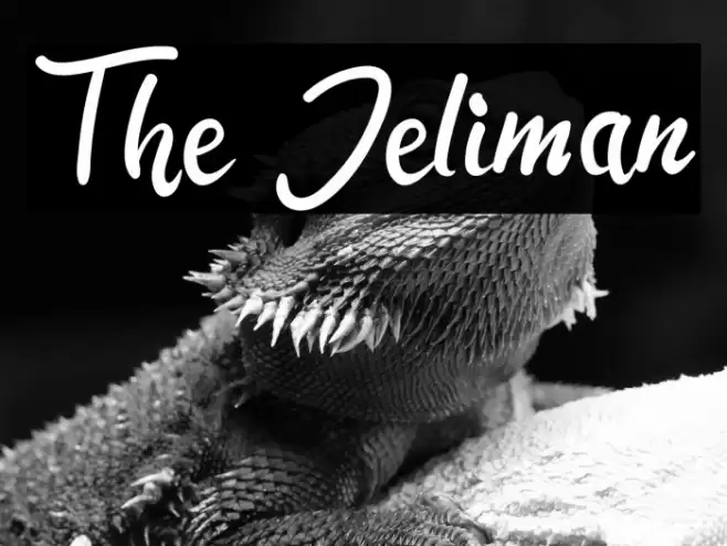 The Jeliman Font examples