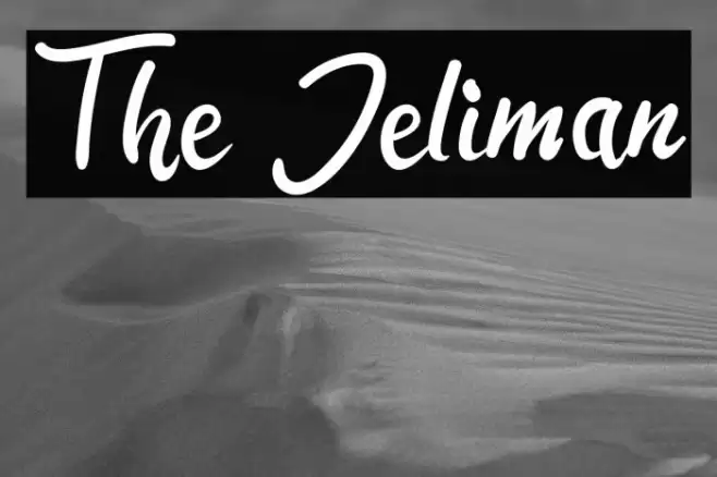 The Jeliman Font examples