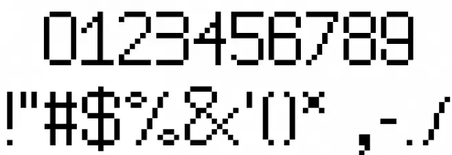 The Jewish Bitmap Font OTHER CHARS