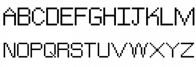 The Jewish Bitmap 字体 大写