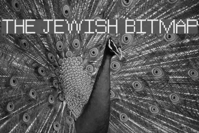 The Jewish Bitmap Font examples