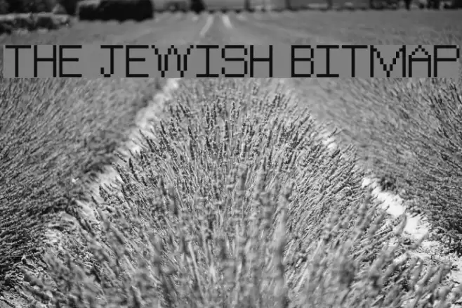 The Jewish Bitmap Font examples