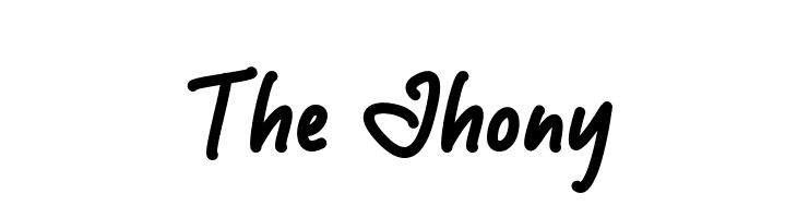 The Jhony  Скачать бесплатные шрифты