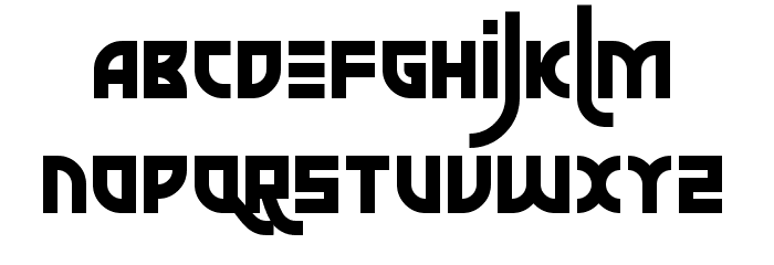 The Jjester Font LOWERCASE
