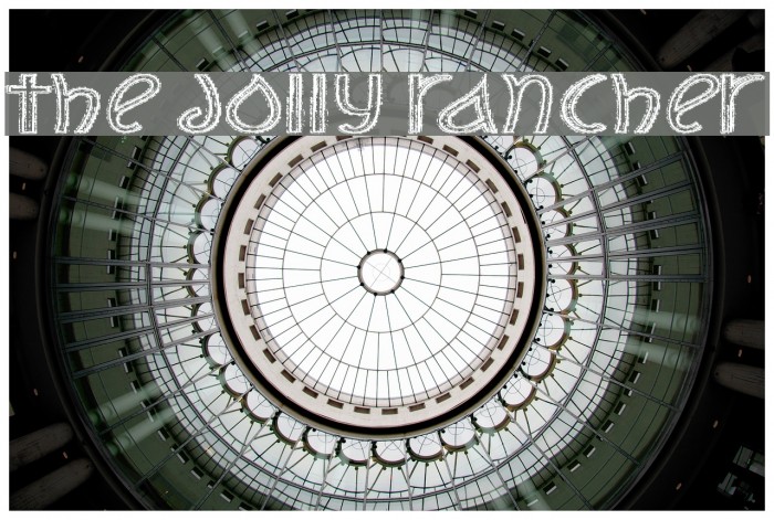 The Jolly Rancher Font examples