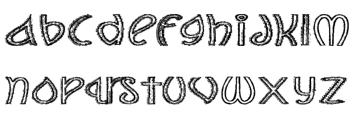 The Jolly Rancher Font LOWERCASE