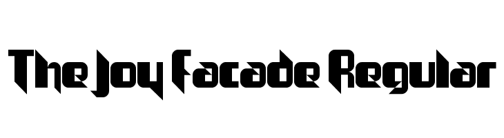 The Joy Facade Regular Font