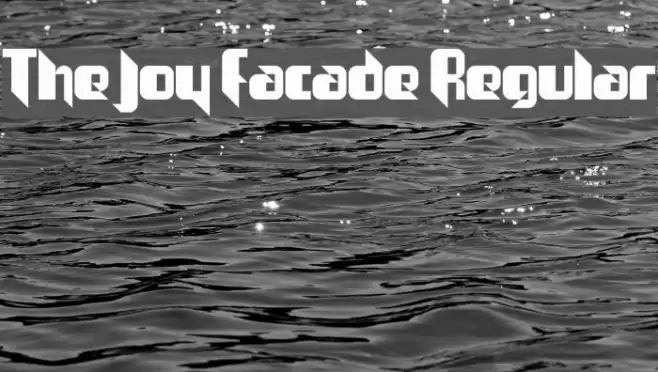 The Joy Facade Regular Font examples