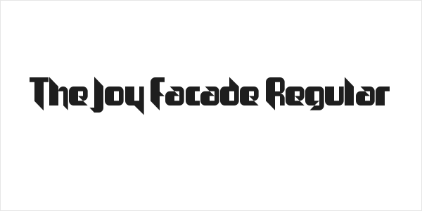 The Joy Facade Regular Logo