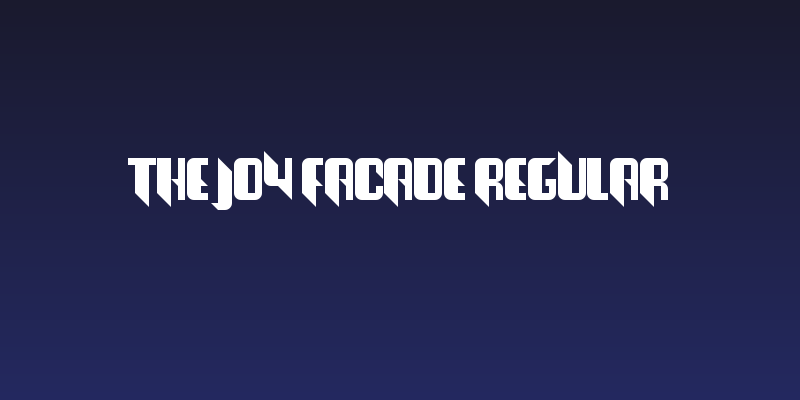 The Joy Facade Regular Social Header