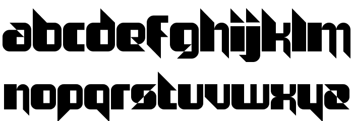 The Joy Facade Regular Font LOWERCASE