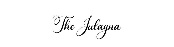 The Julayna  Frei Schriftart Herunterladen