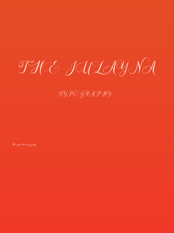 The Julayna Poster