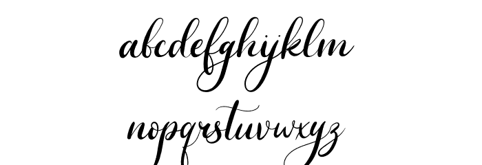 The Julayna Font LOWERCASE