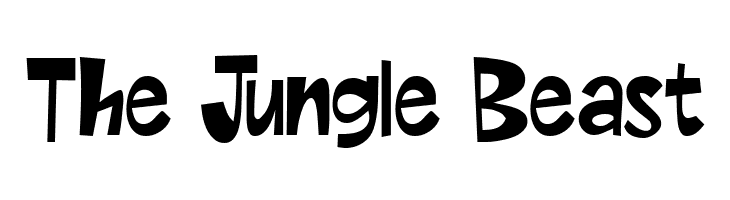 The Jungle Beast 字体