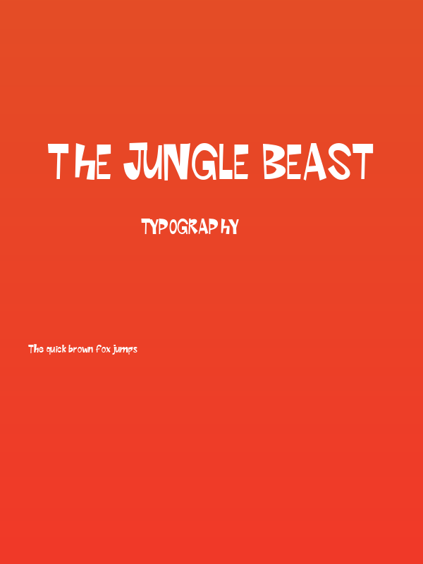 The Jungle Beast Poster