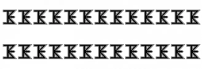 The KISS Font Polices MAJUSCULES