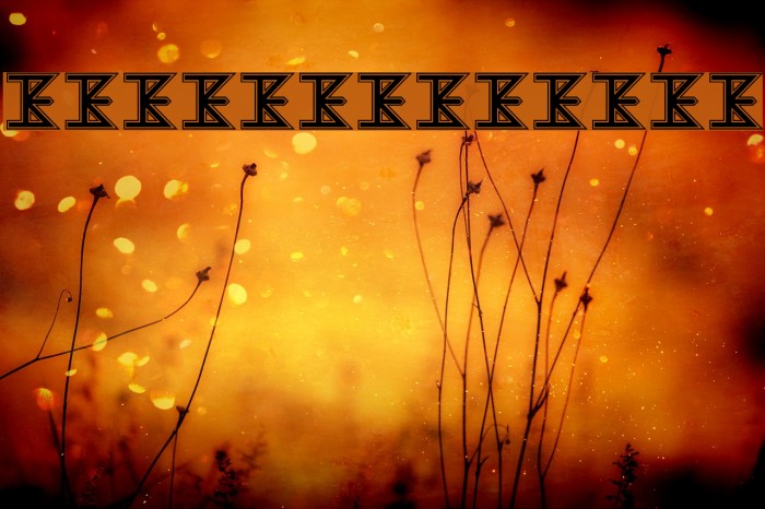 The KISS Font Font examples