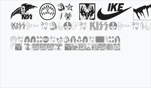 The KISS Font Business Card