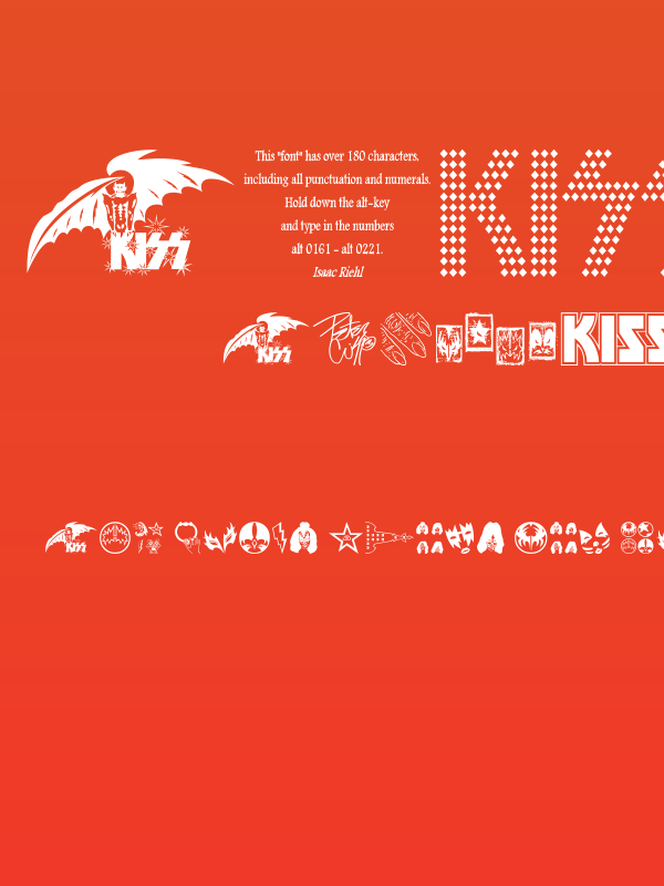 The KISS Font Poster