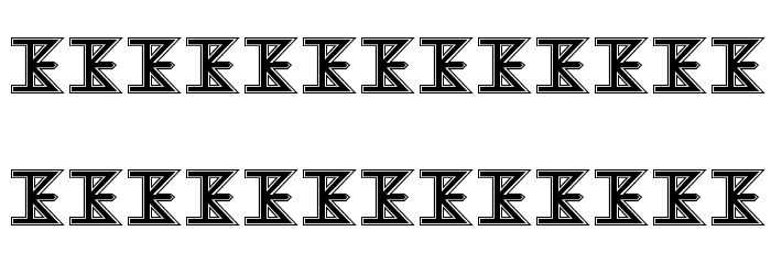 The KISS Font Font LOWERCASE