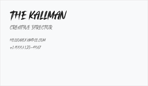 The Kallman Business Card
