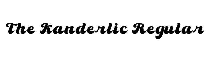 The Kanderlic Regular  Fuentes Gratis Descargar